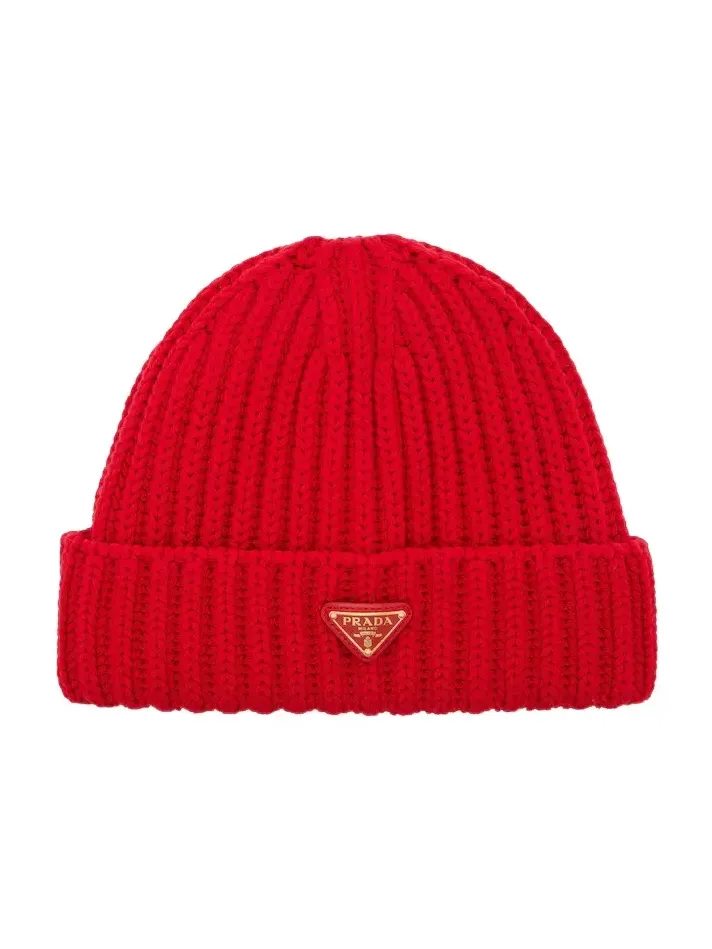 Ribbed-knit virgin wool beanie