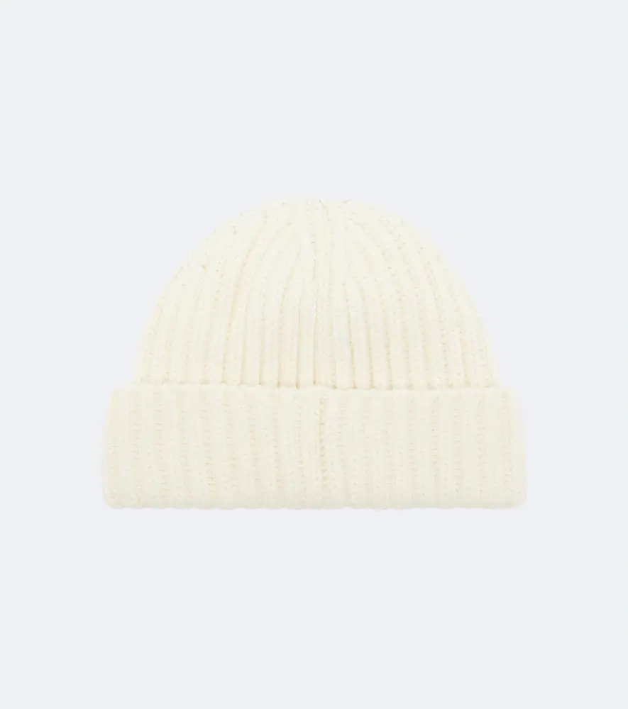 Prada Ribbed-knit virgin wool beanie | Thumbnail 2 Prada Ribbed-knit virgin wool beanie | Thumbnail 2