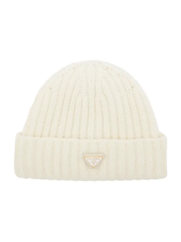 Ribbed-knit virgin wool beanie Ribbed-knit virgin wool beanie