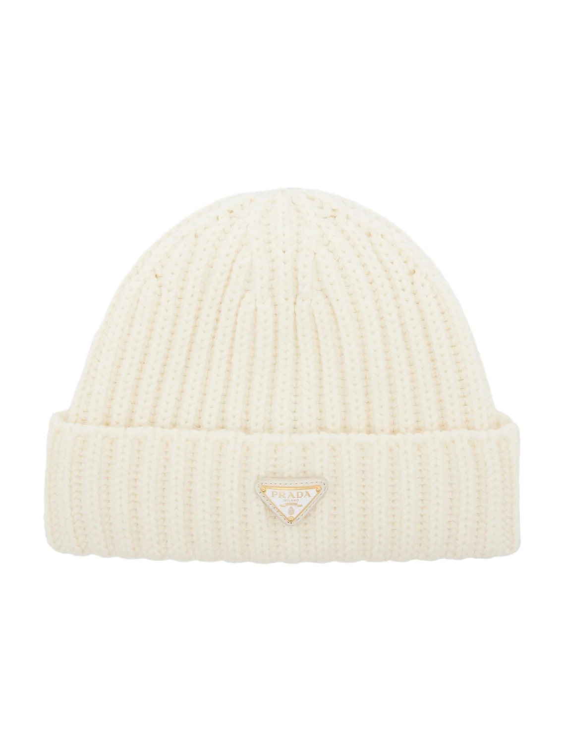 Ribbed-knit virgin wool beanie