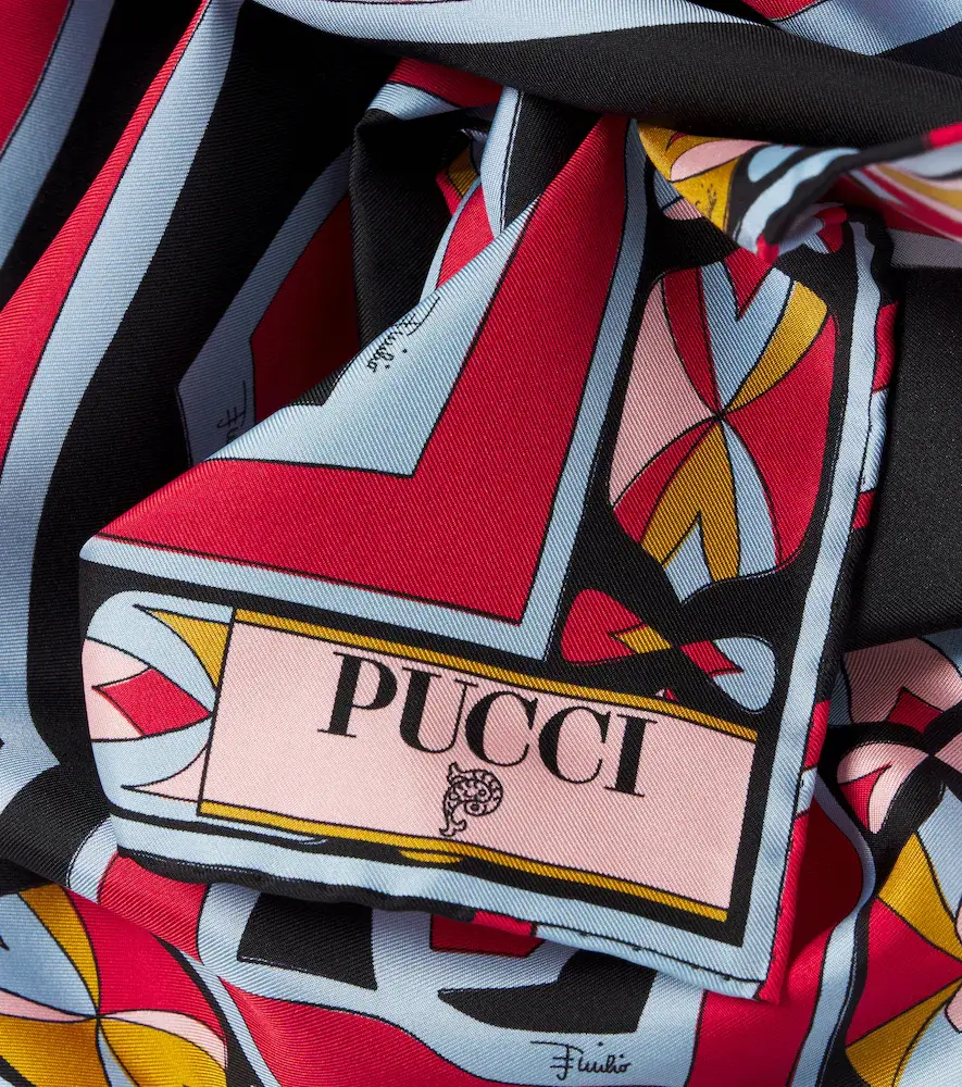 PUCCI Labirinto silk twill scarf | Thumbnail 2 PUCCI Labirinto silk twill scarf | Thumbnail 2