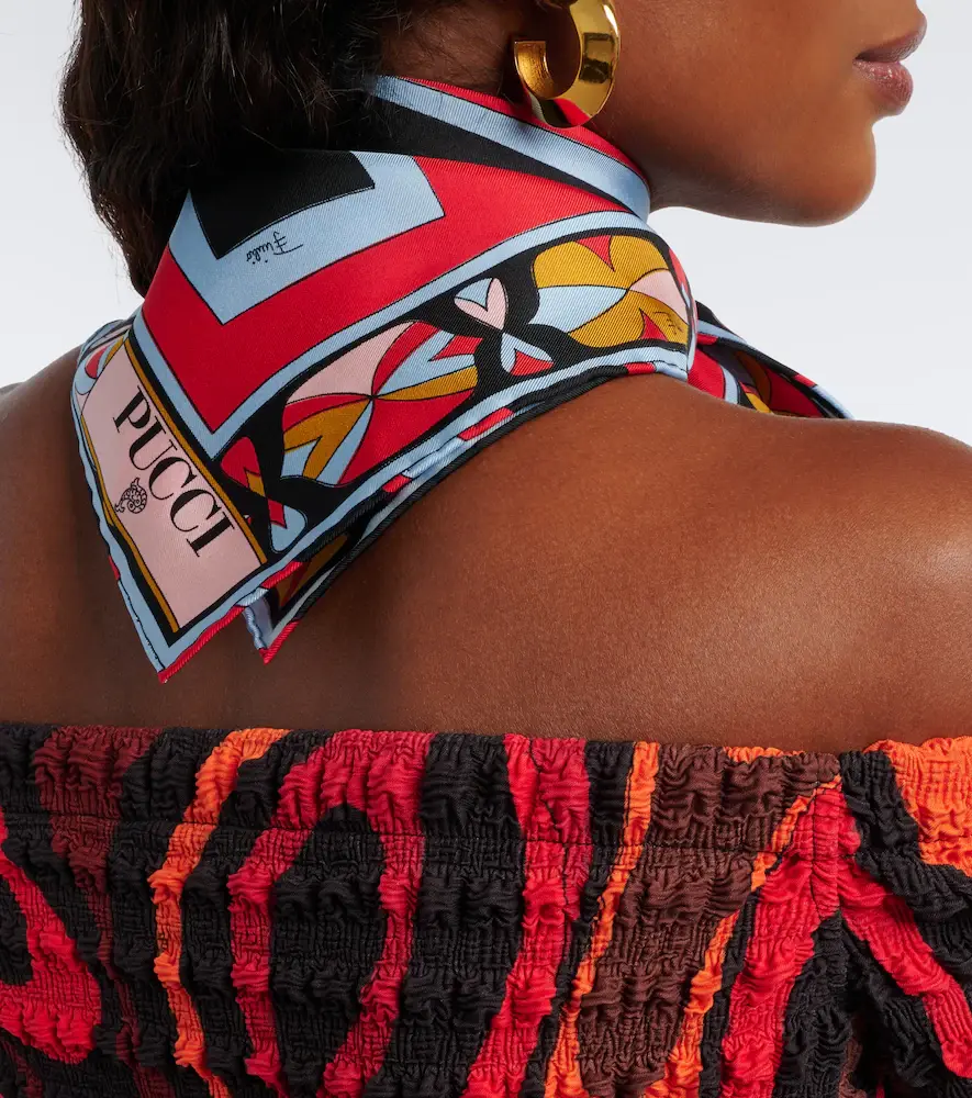 PUCCI Labirinto silk twill scarf | Thumbnail 4 PUCCI Labirinto silk twill scarf | Thumbnail 4