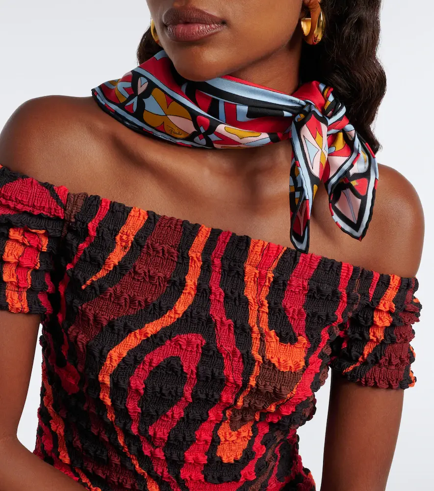 PUCCI Labirinto silk twill scarf | Thumbnail 6 PUCCI Labirinto silk twill scarf | Thumbnail 6