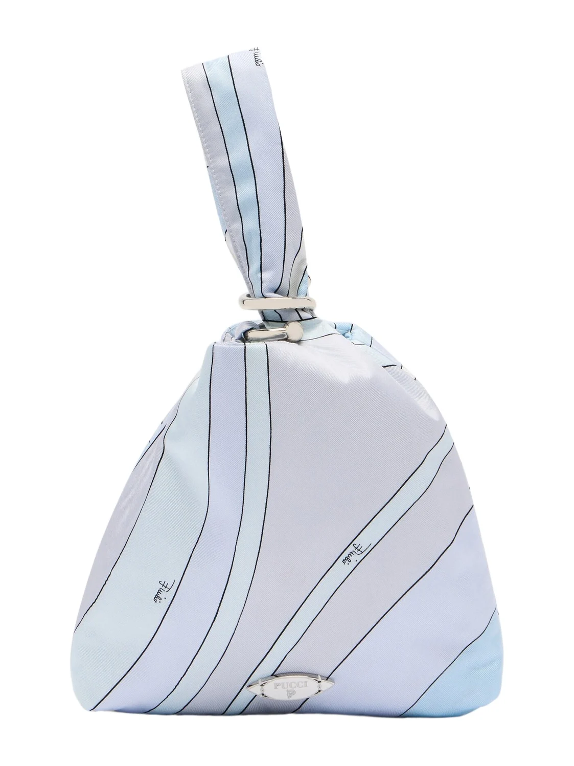 Emilio Iride silk twill top-handle bag