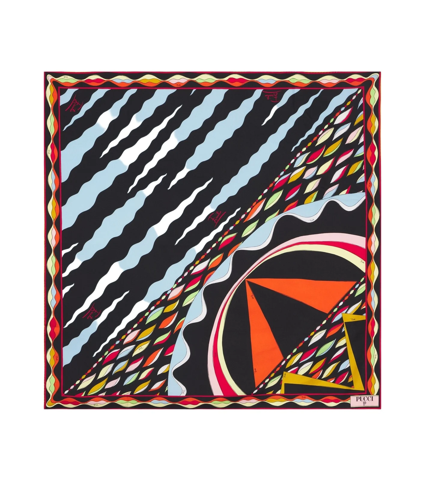 Fiamme and Nawaho silk twill scarf