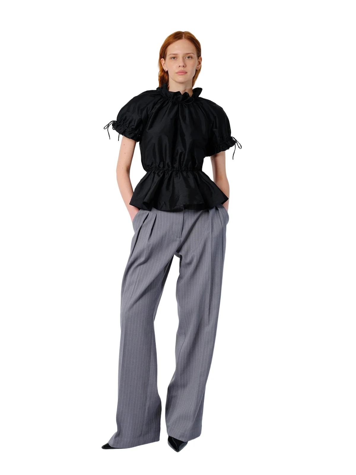 Aknvas The Rosalina blouse in black