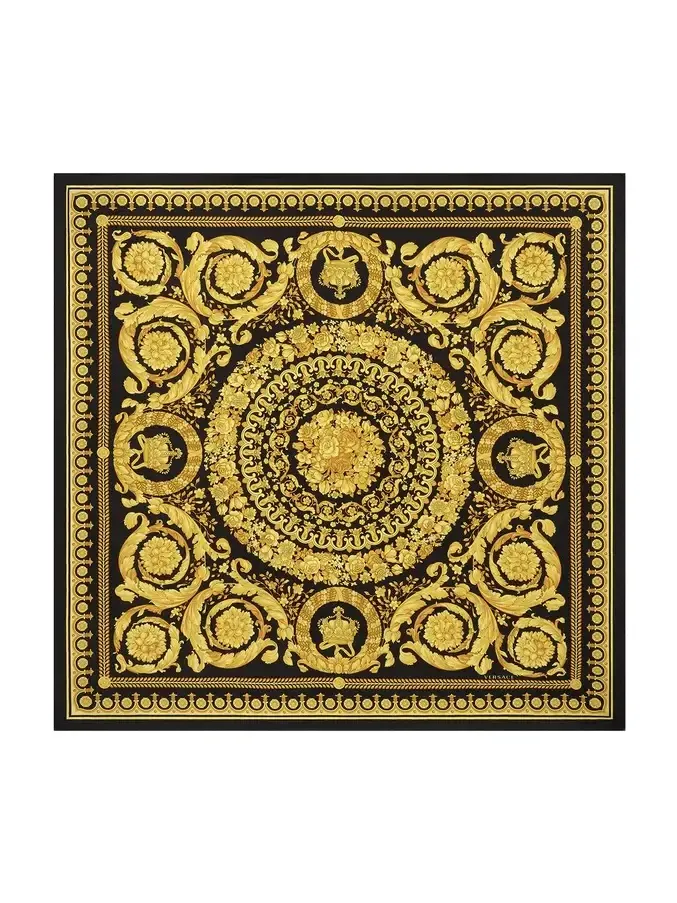 Printed Silk Twill Scarf 90 cm