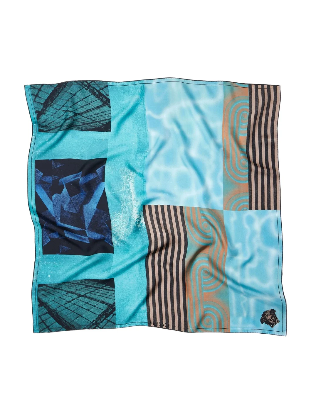 Printed Silk Twill Scarf 90 cm