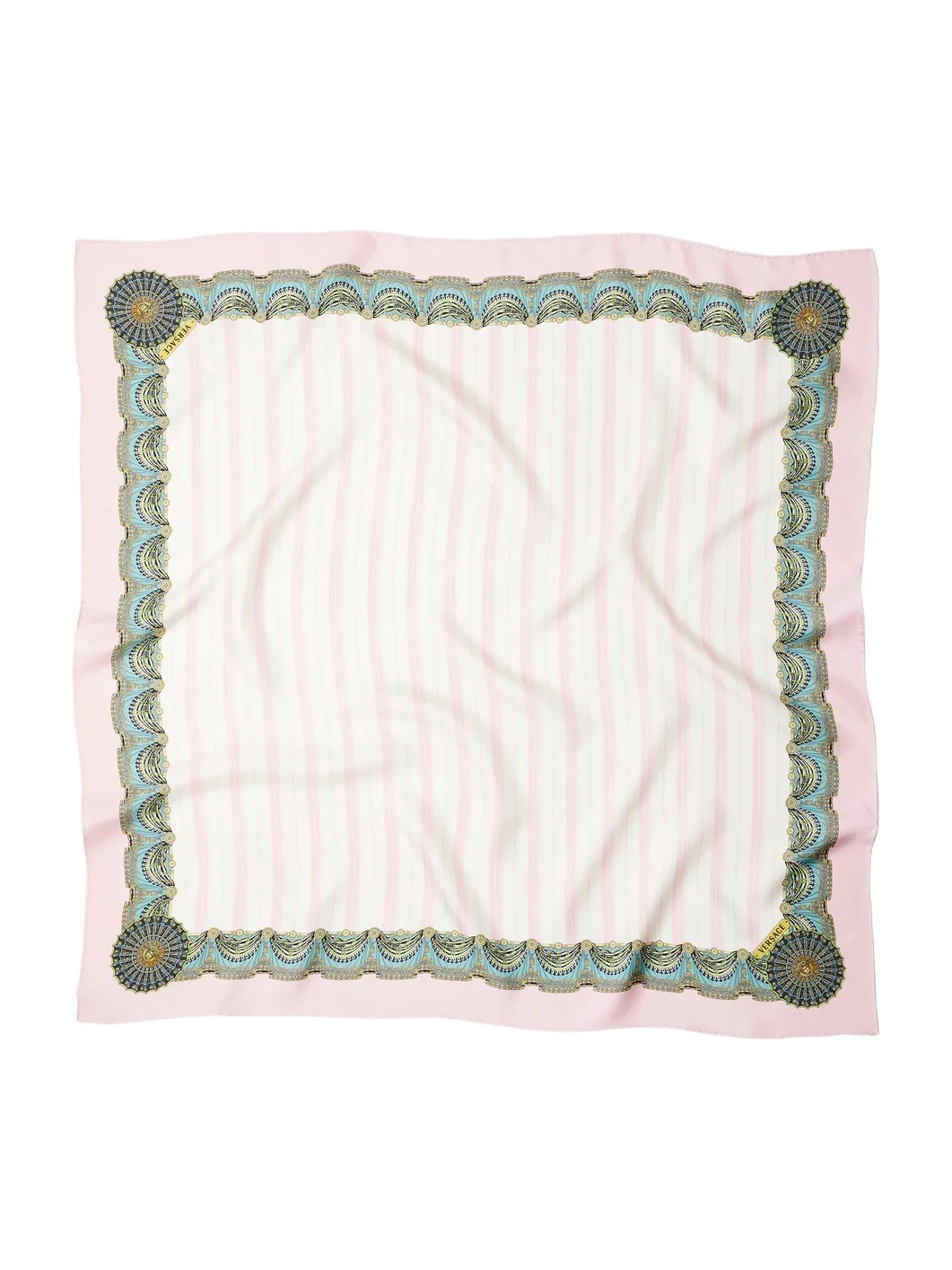 Versace Printed Silk Twill Scarf 90 cm