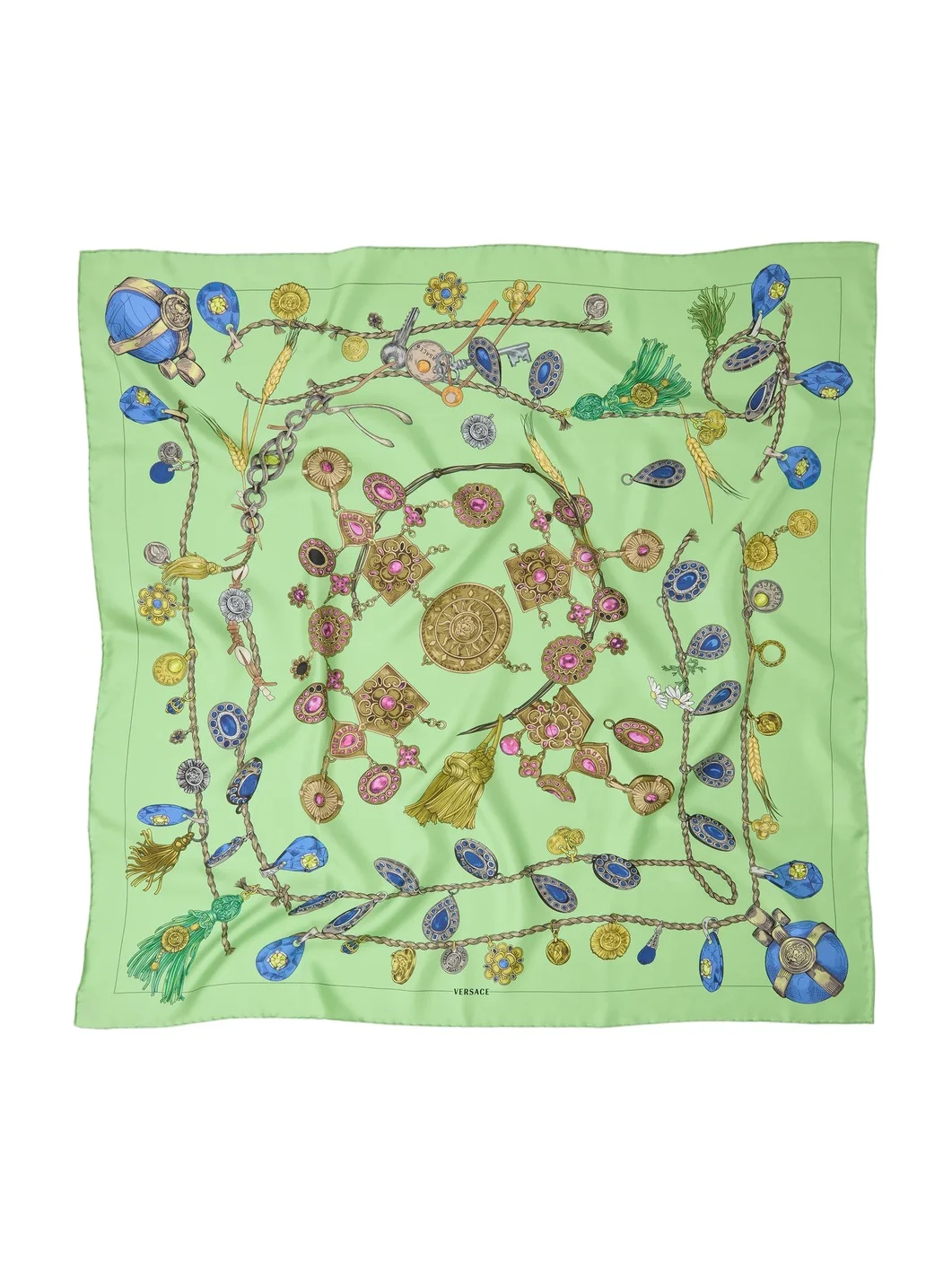Printed Silk Twill Scarf 90 cm Printed Silk Twill Scarf 90 cm