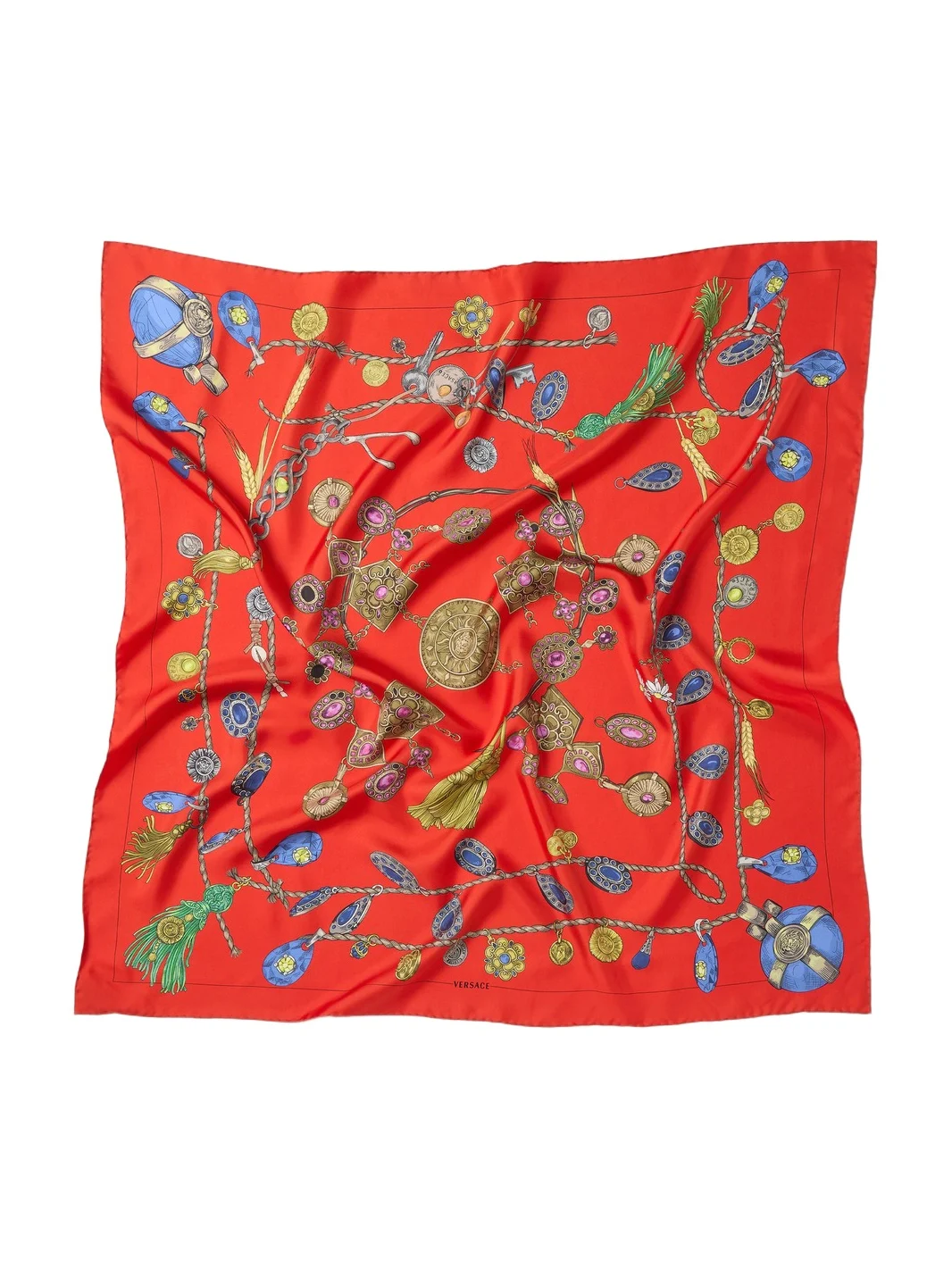 Printed Silk Twill Scarf 90 cm Printed Silk Twill Scarf 90 cm