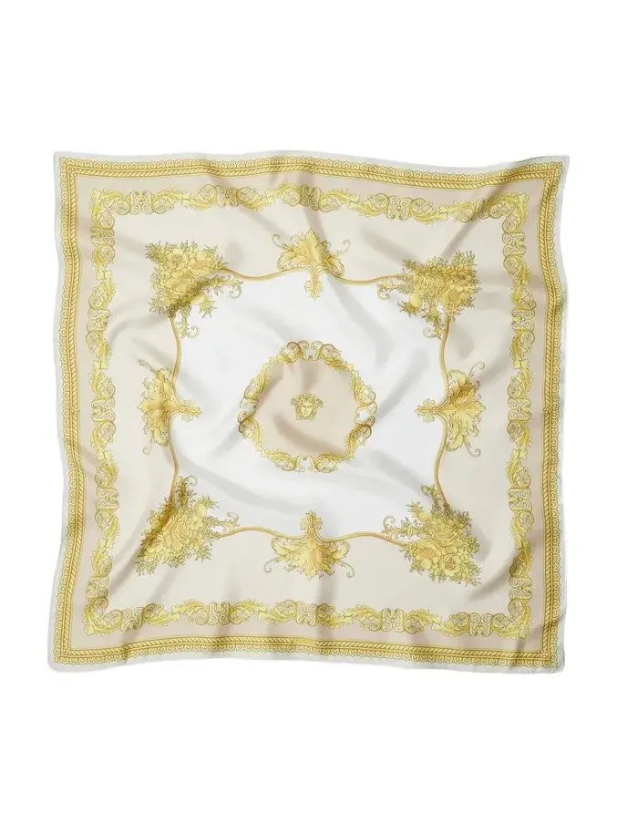 Printed Silk Twill Scarf 90 cm Printed Silk Twill Scarf 90 cm