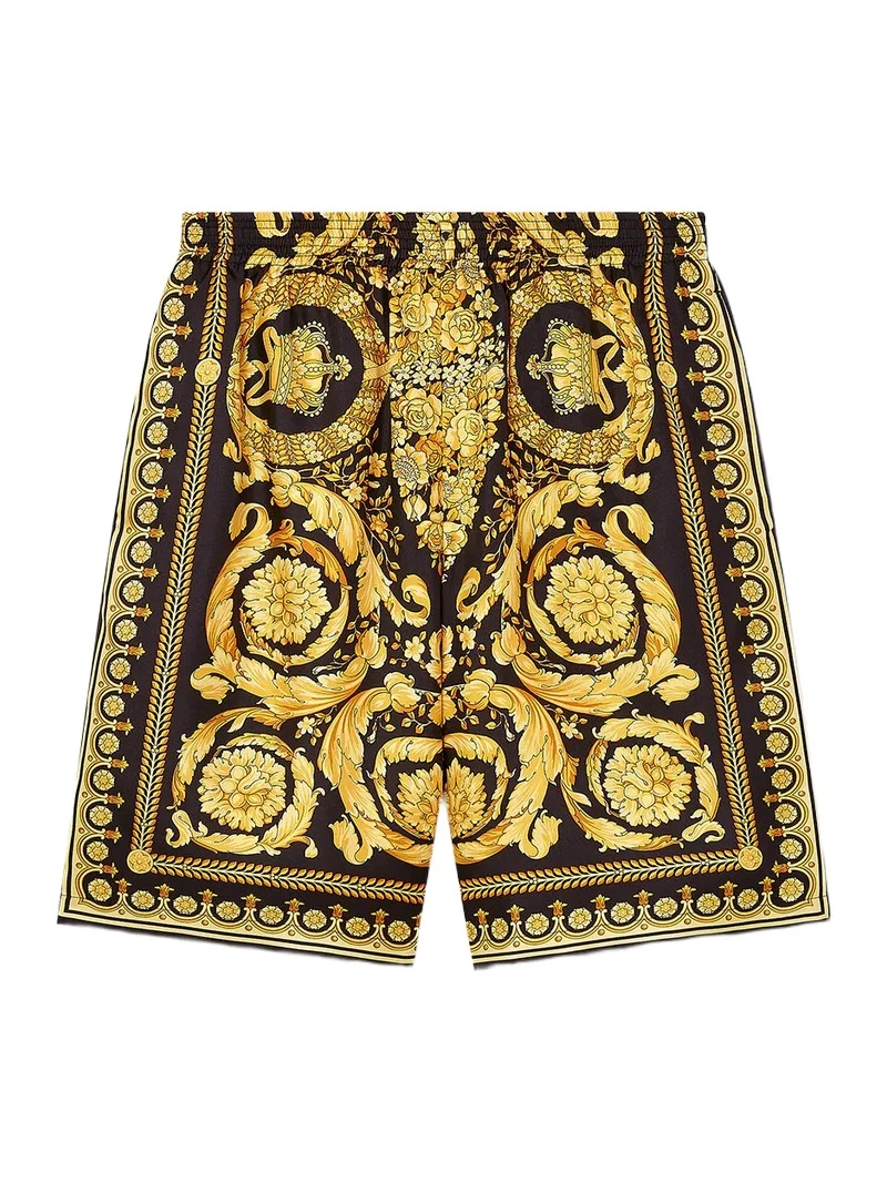 Printed Silk Twill Shorts Printed Silk Twill Shorts