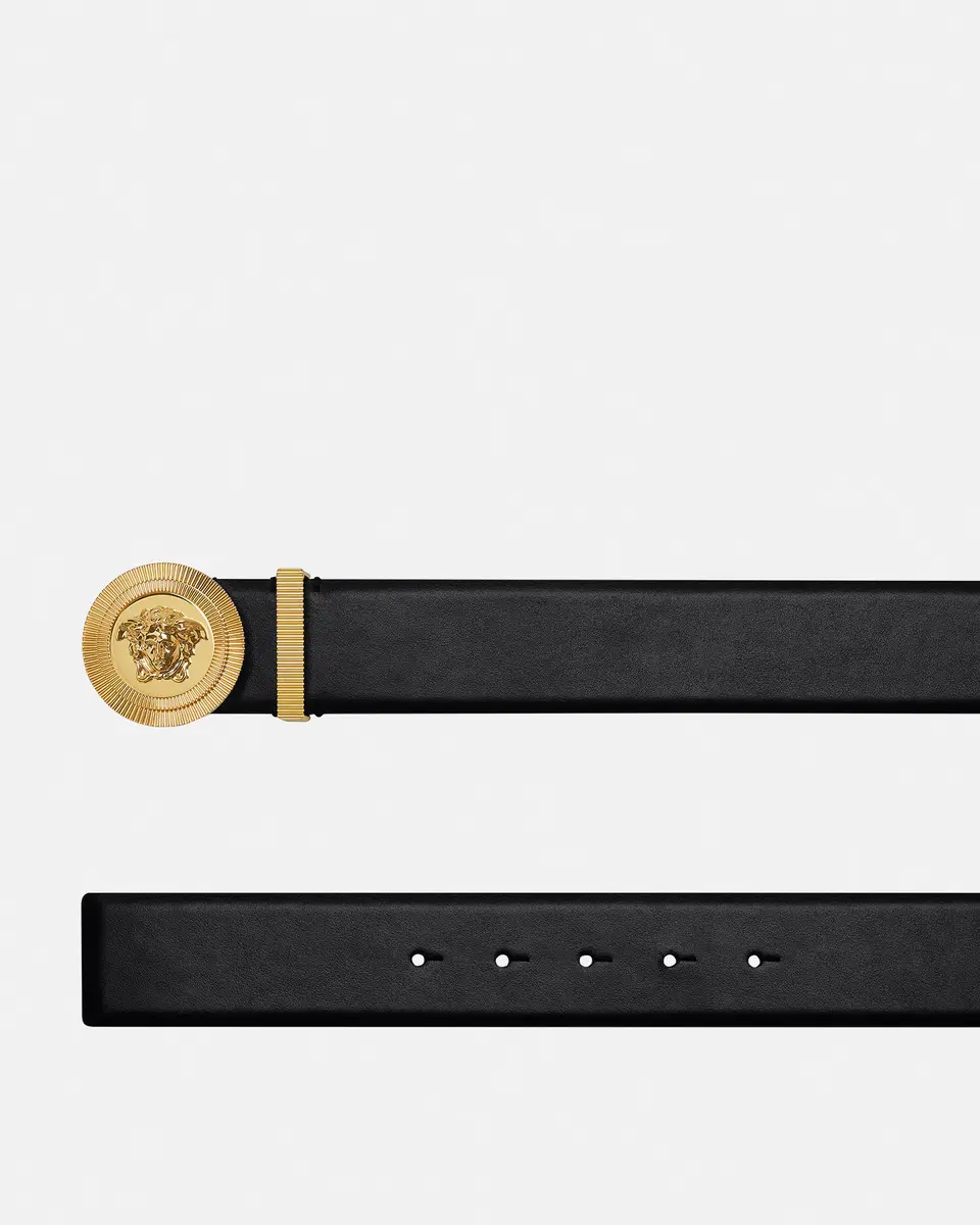 Versace Medusa Biggie Leather Belt 1.6" | Thumbnail 2 Versace Medusa Biggie Leather Belt 1.6" | Thumbnail 2