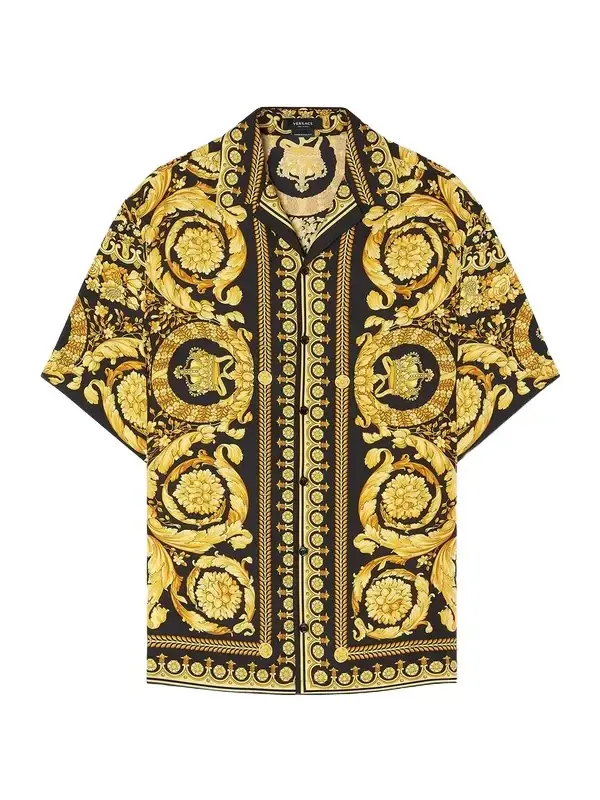 Printed Silk Twill Shirt Printed Silk Twill Shirt
