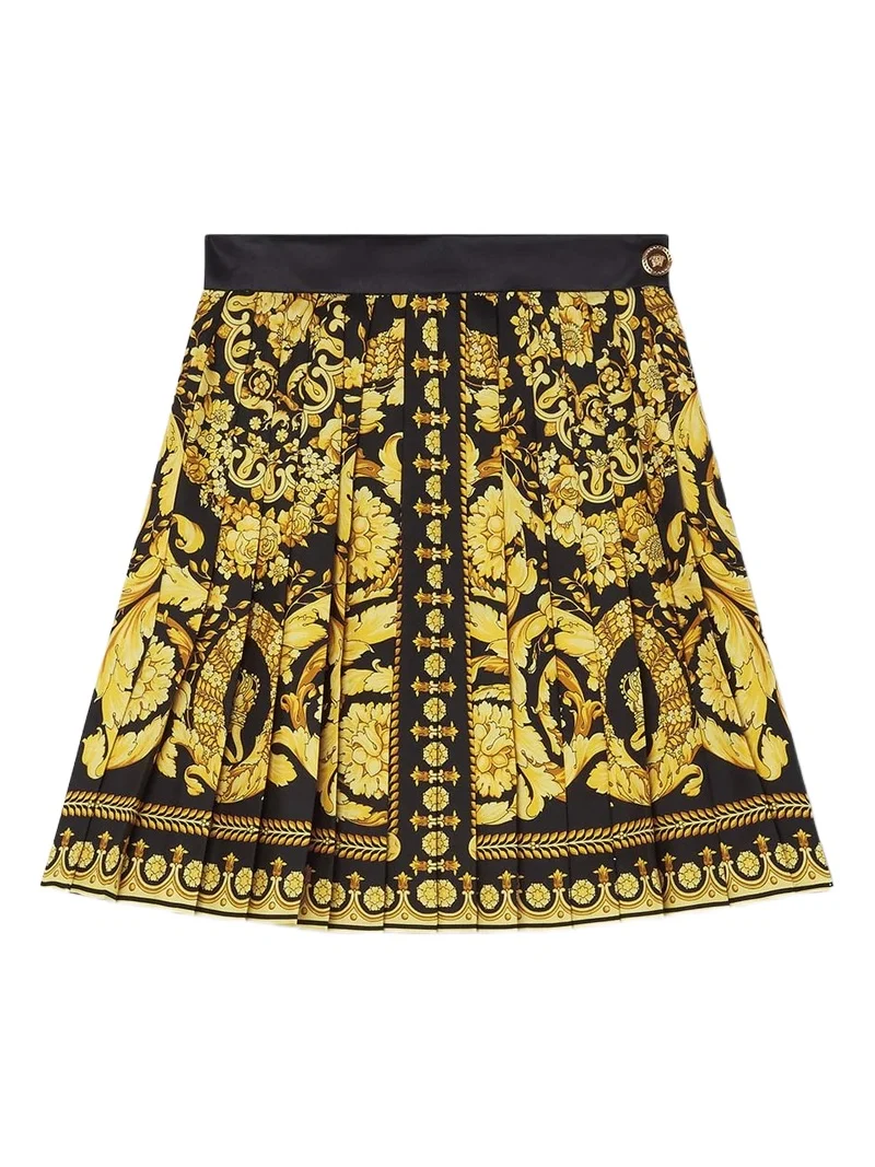 Printed Silk Twill Pleated Mini Skirt Printed Silk Twill Pleated Mini Skirt