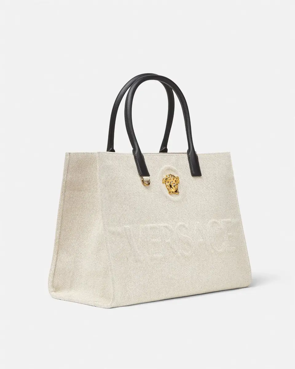 Versace La Medusa Large Canvas Tote | Thumbnail 2