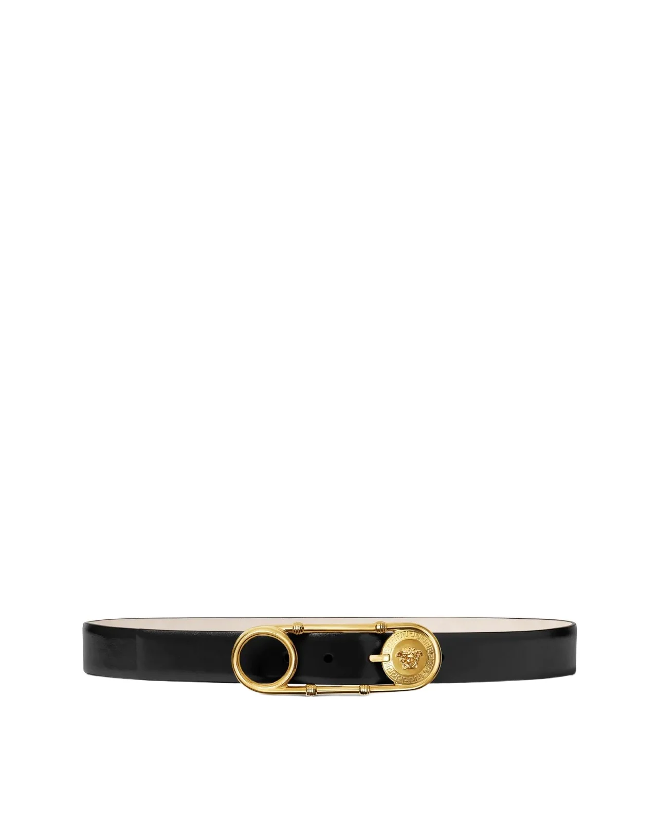 Safety Pin Leather Belt 1.2" Safety Pin Leather Belt 1.2"