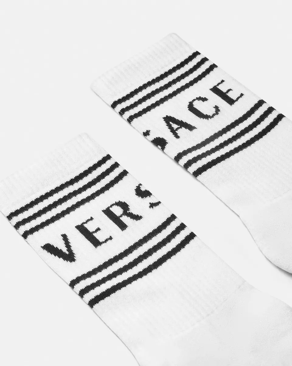 Versace Ribbed Cotton Socks | Thumbnail 2