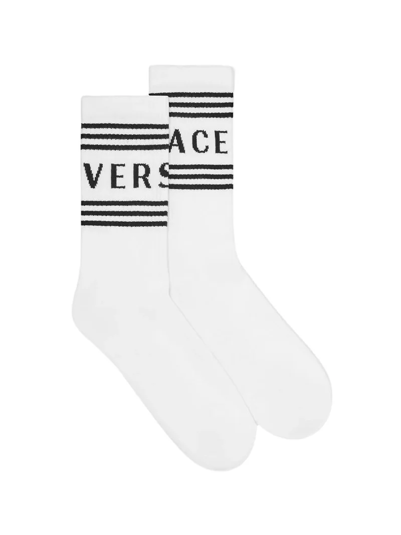 Versace Ribbed Cotton Socks