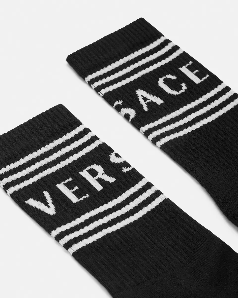 Versace Ribbed Cotton Socks | Thumbnail 2 Versace Ribbed Cotton Socks | Thumbnail 2