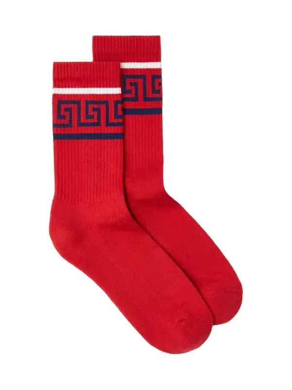 Versace Cotton Ribbed Socks