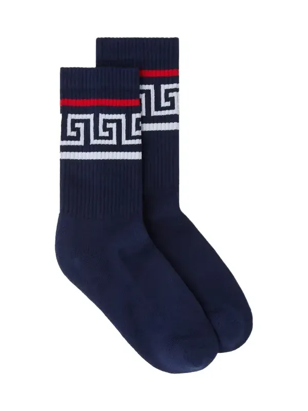 Versace Cotton Ribbed Socks