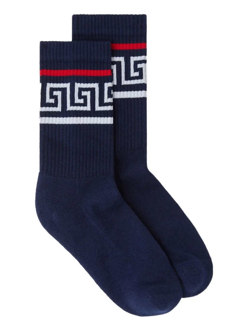Versace Cotton Ribbed Socks