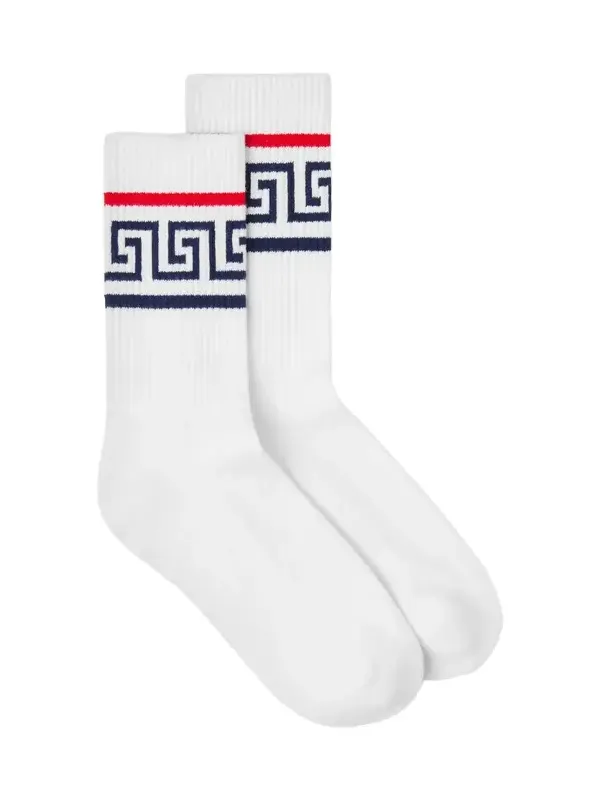 Versace Cotton Ribbed Socks