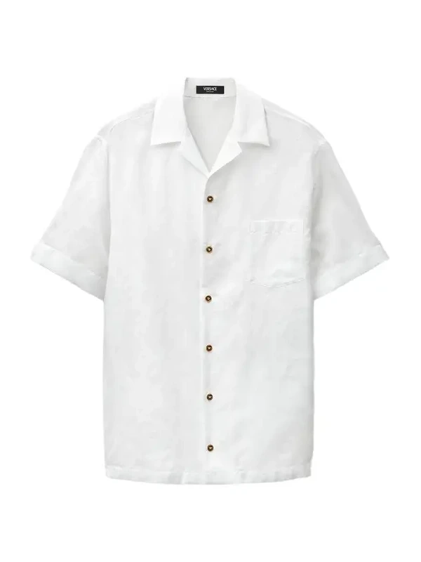 Jacquard Silk-Blend Shirt