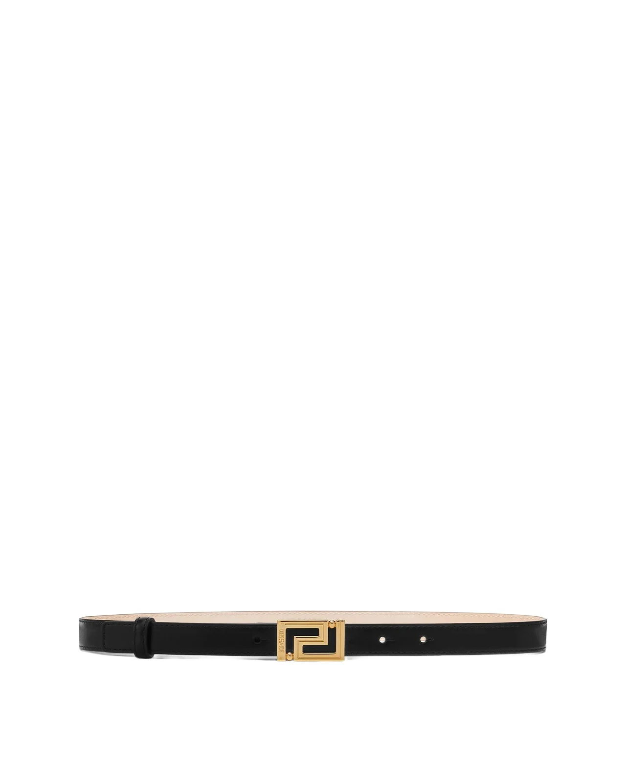 Greca Goddess Leather Belt 2 cm