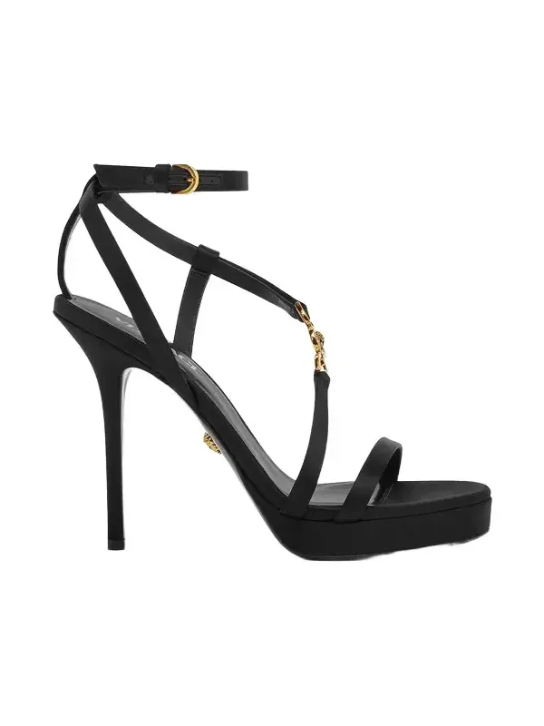 Medusa '95 Embellished Satin Sandals 115 mm Medusa '95 Embellished Satin Sandals 115 mm