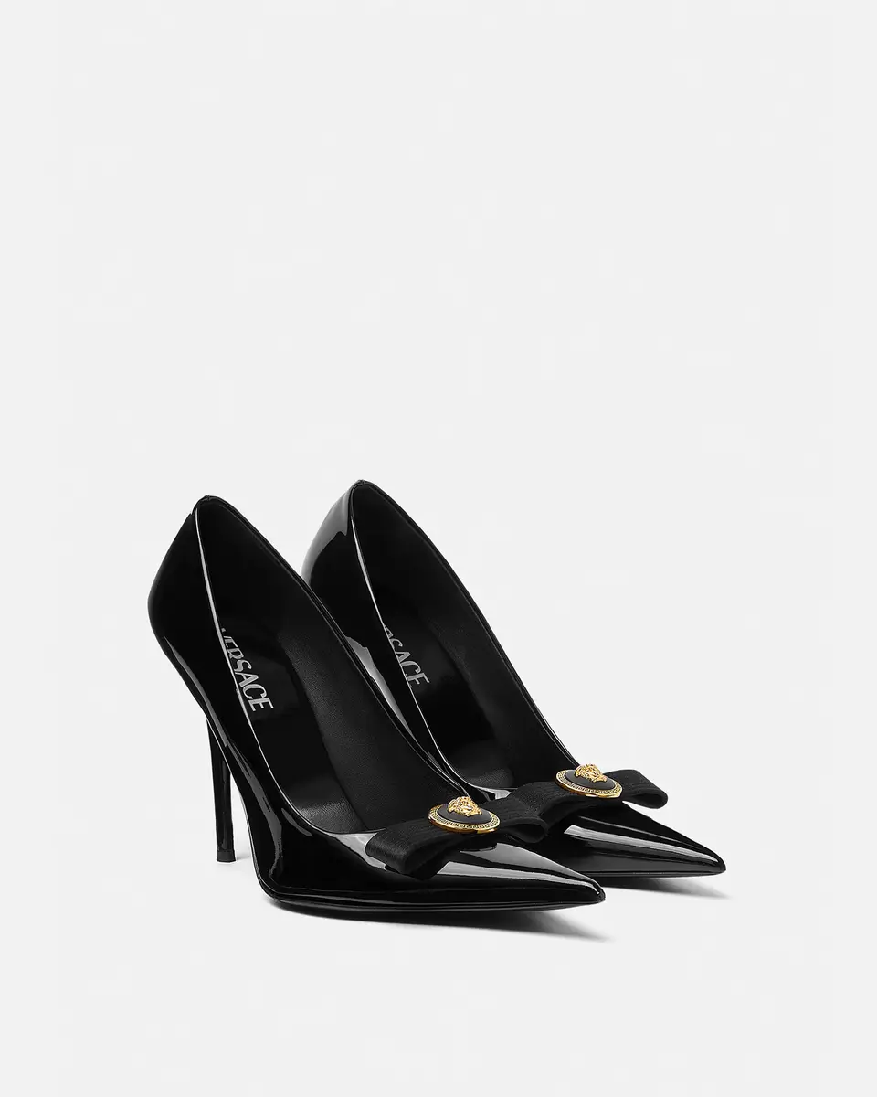 Versace Gianni Ribbon Patent Pumps 110 mm | Thumbnail 2