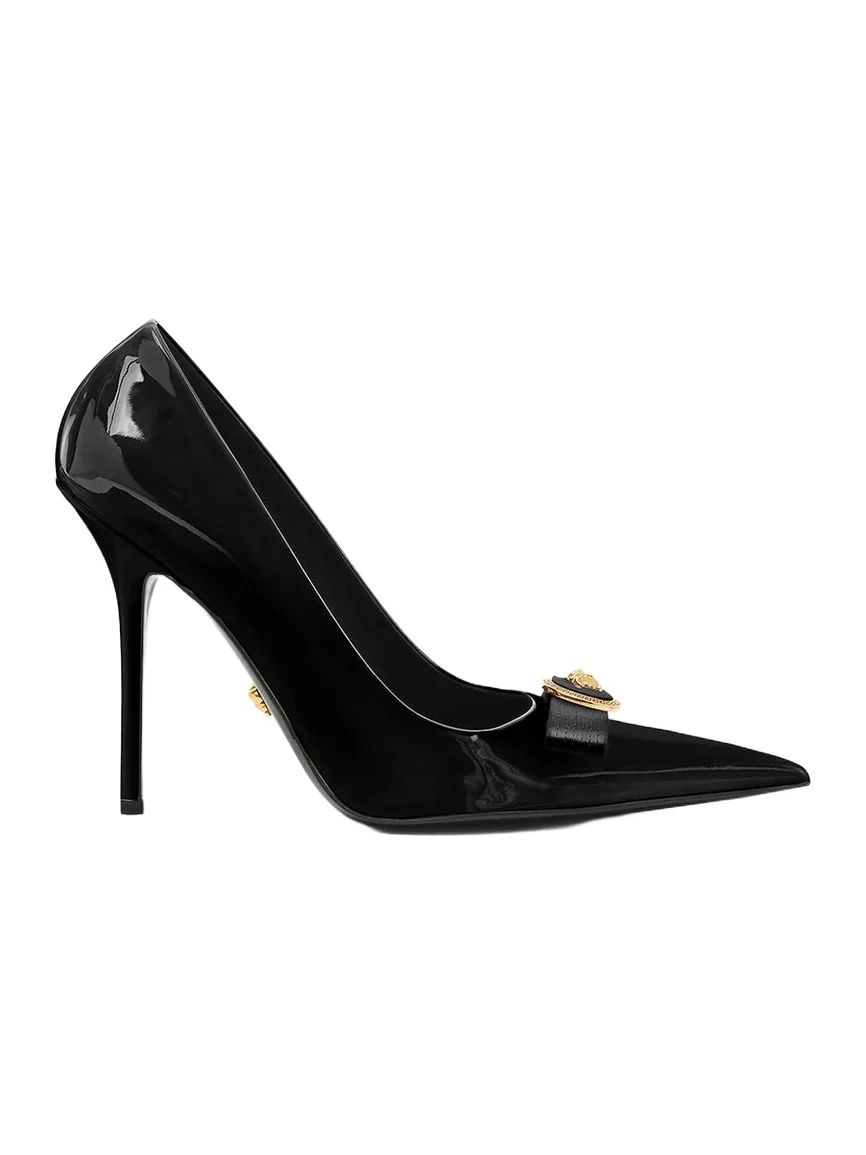 Versace Gianni Ribbon Patent Pumps 110 mm