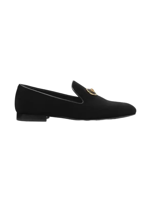 Versace Medusa Velvet Slippers