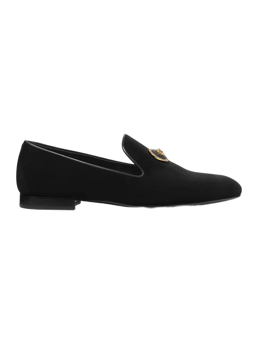 Versace Medusa Velvet Slippers