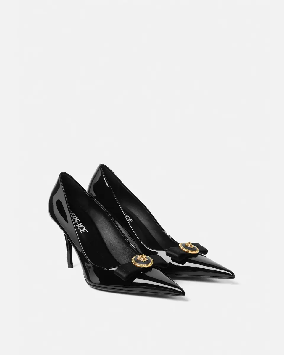 Versace Gianni Ribbon Patent Pumps 85 mm | Thumbnail 2 Versace Gianni Ribbon Patent Pumps 85 mm | Thumbnail 2