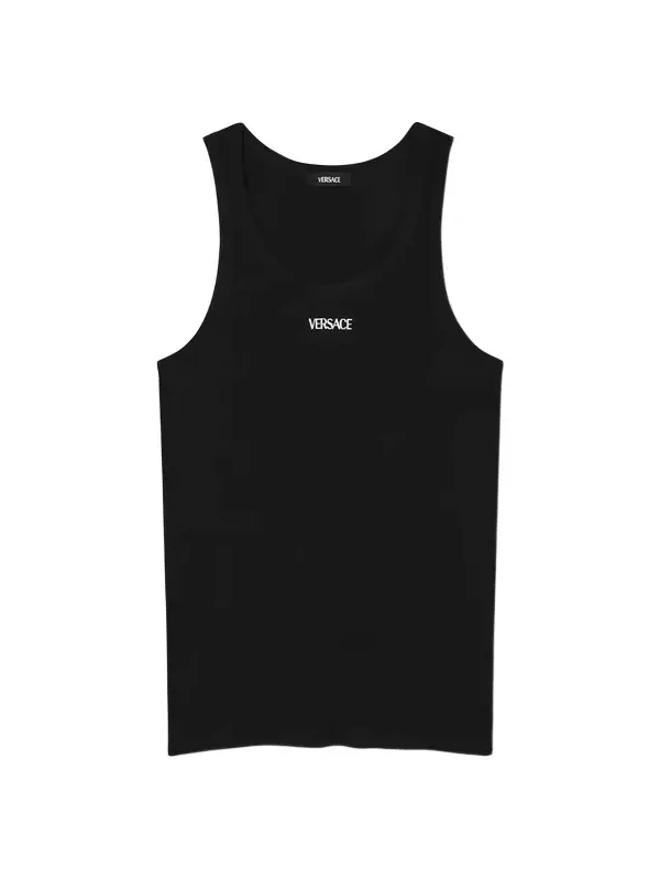 Versace Cotton Ribbed Tank Top