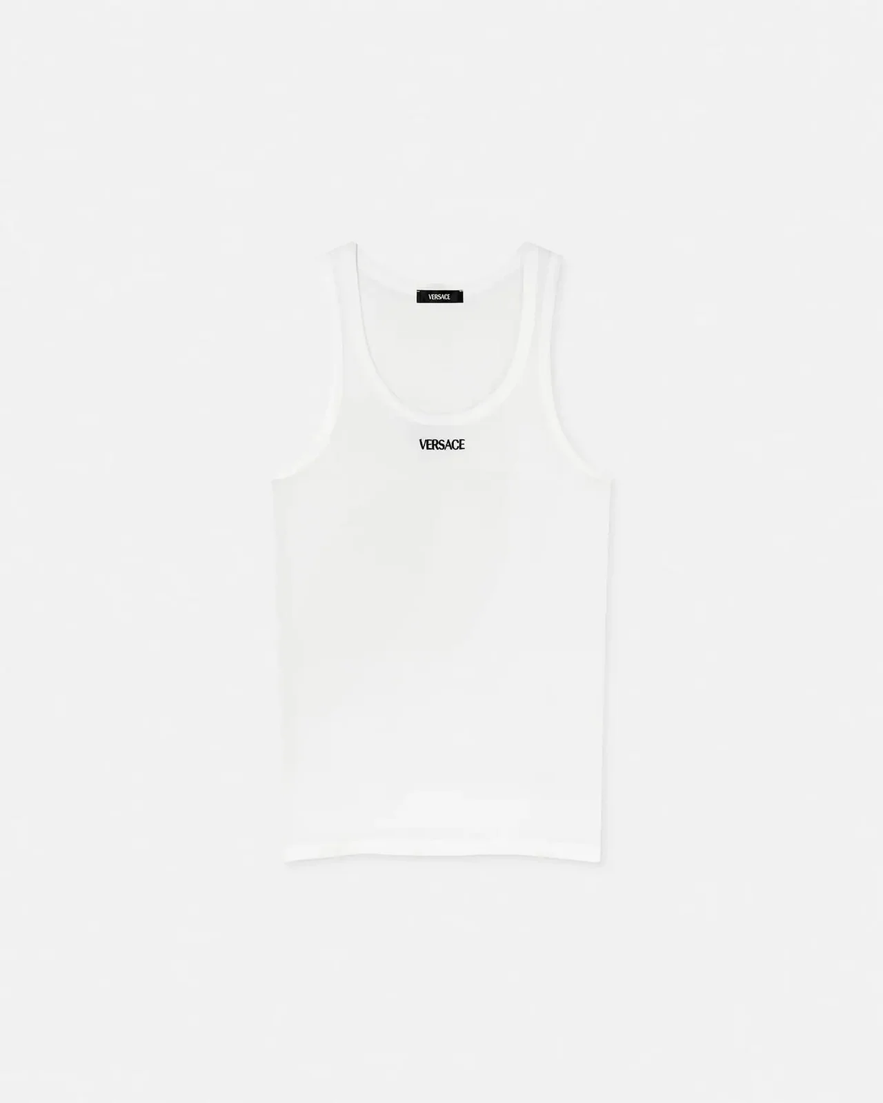 Versace Cotton Ribbed Tank Top