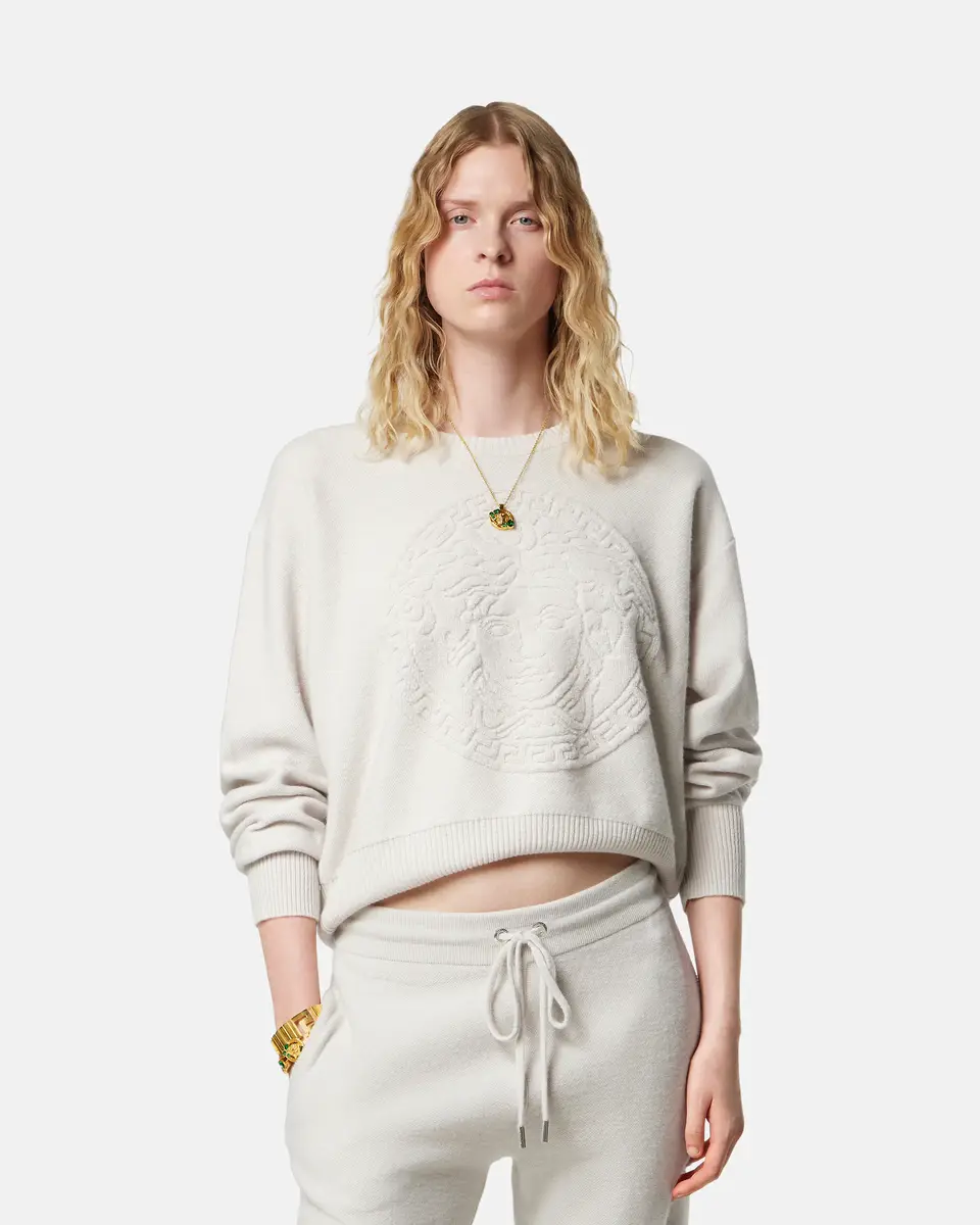 Versace Cashmere-Wool Knit Sweater | Thumbnail 2