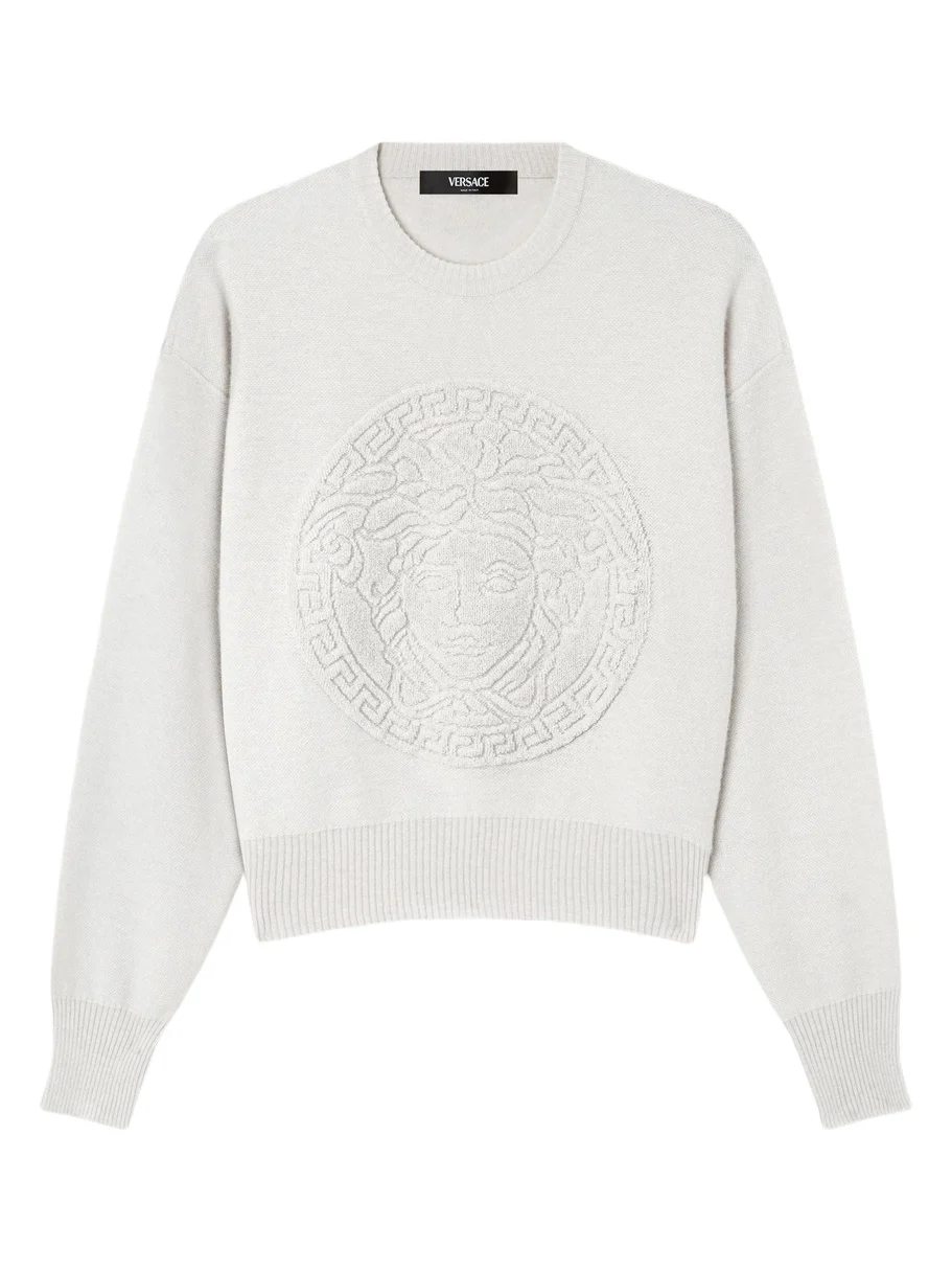 Cashmere-Wool Knit Sweater