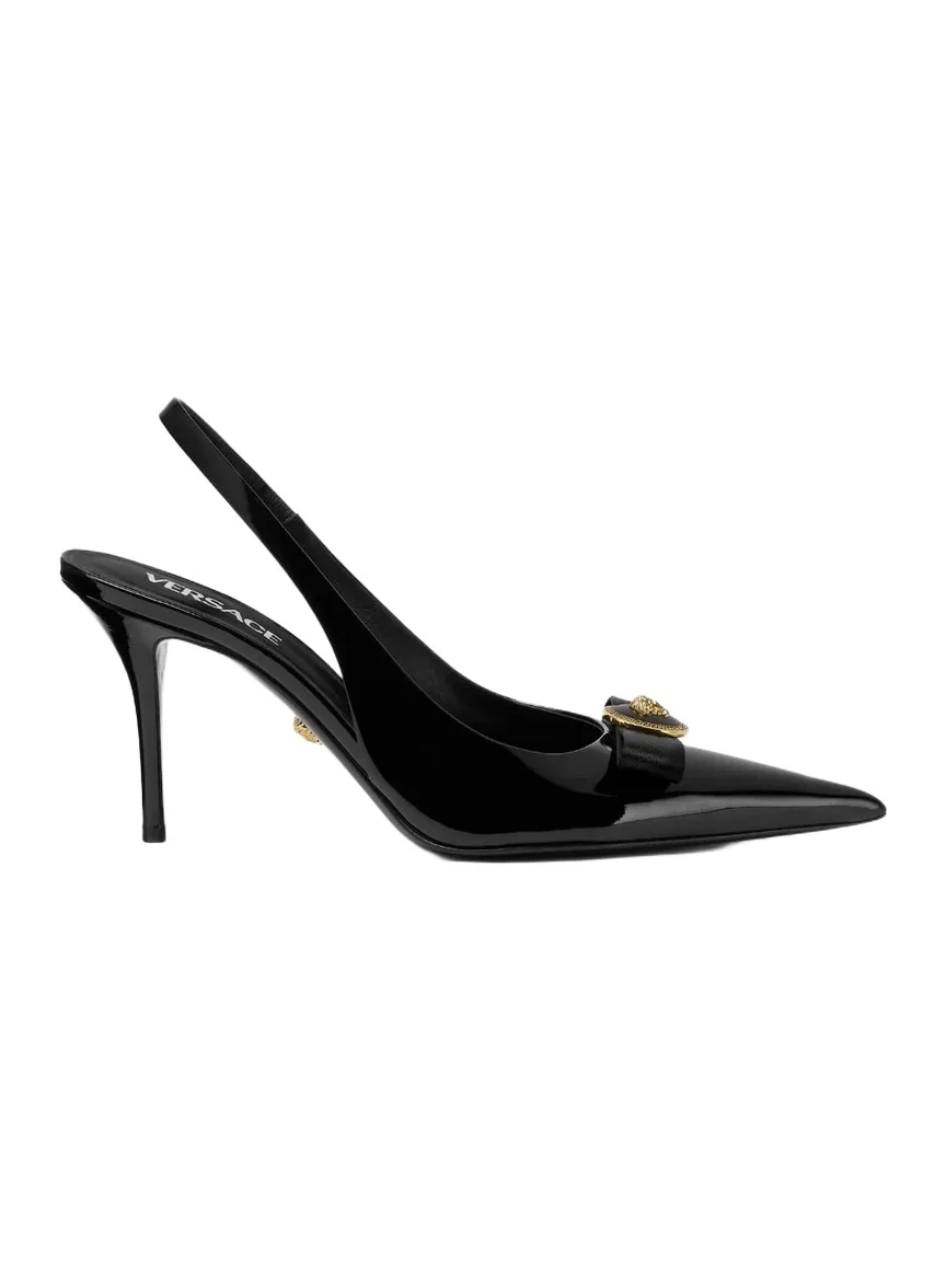 Gianni Ribbon Patent Slingbacks 85 mm Gianni Ribbon Patent Slingbacks 85 mm