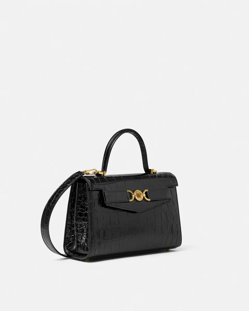 Versace Medusa '95 Croc-Effect Top-Handle | Thumbnail 2 Versace Medusa '95 Croc-Effect Top-Handle | Thumbnail 2