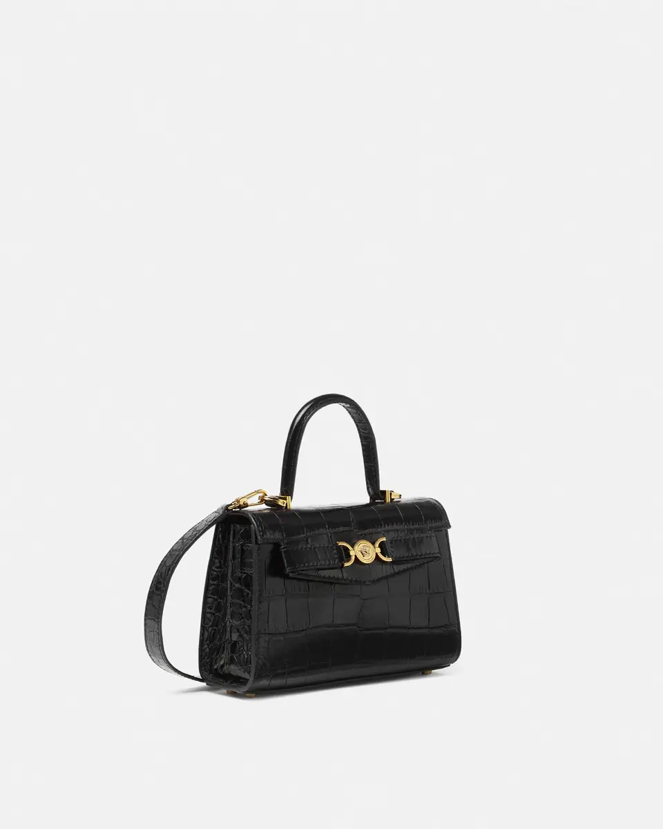 Versace Medusa '95 Small Croc-Effect Top-Handle | Thumbnail 2 Versace Medusa '95 Small Croc-Effect Top-Handle | Thumbnail 2