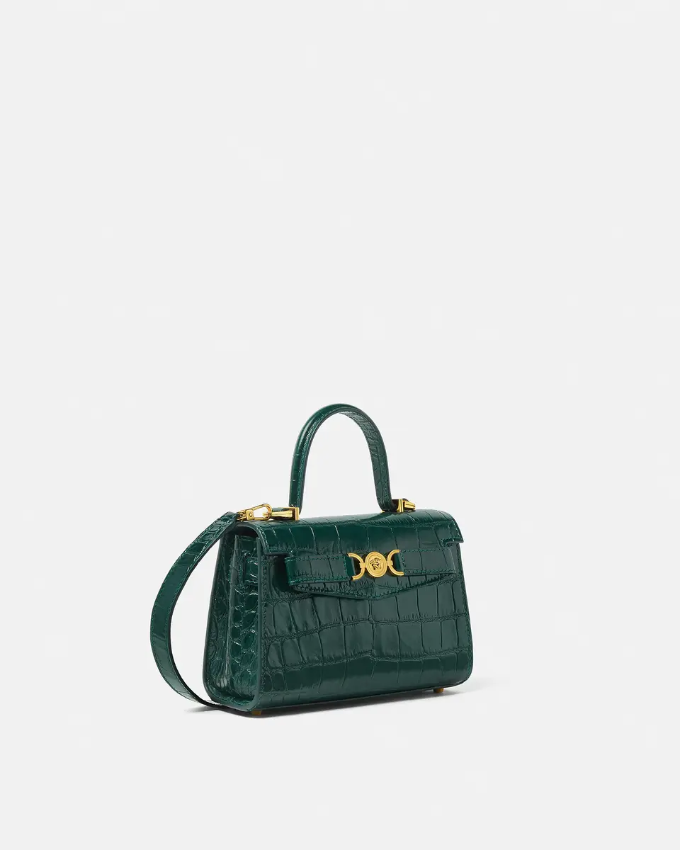Versace Medusa '95 Small Croc-Effect Top-Handle | Thumbnail 2 Versace Medusa '95 Small Croc-Effect Top-Handle | Thumbnail 2