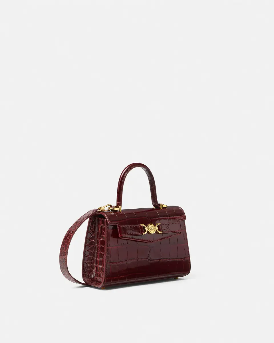 Versace Medusa '95 Small Croc-Effect Top-Handle | Thumbnail 2 Versace Medusa '95 Small Croc-Effect Top-Handle | Thumbnail 2