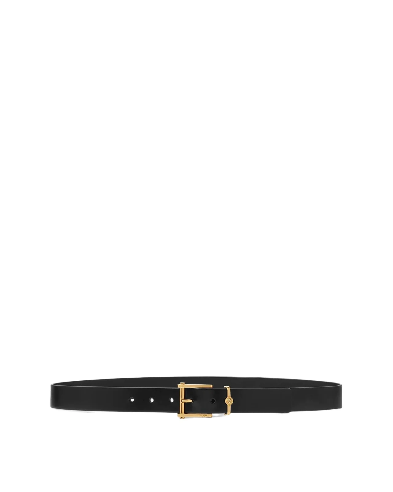 Versace Column Leather Belt 1.2"