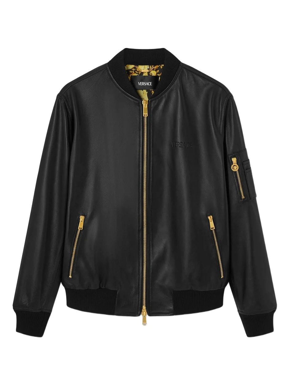 Versace Leather Bomber