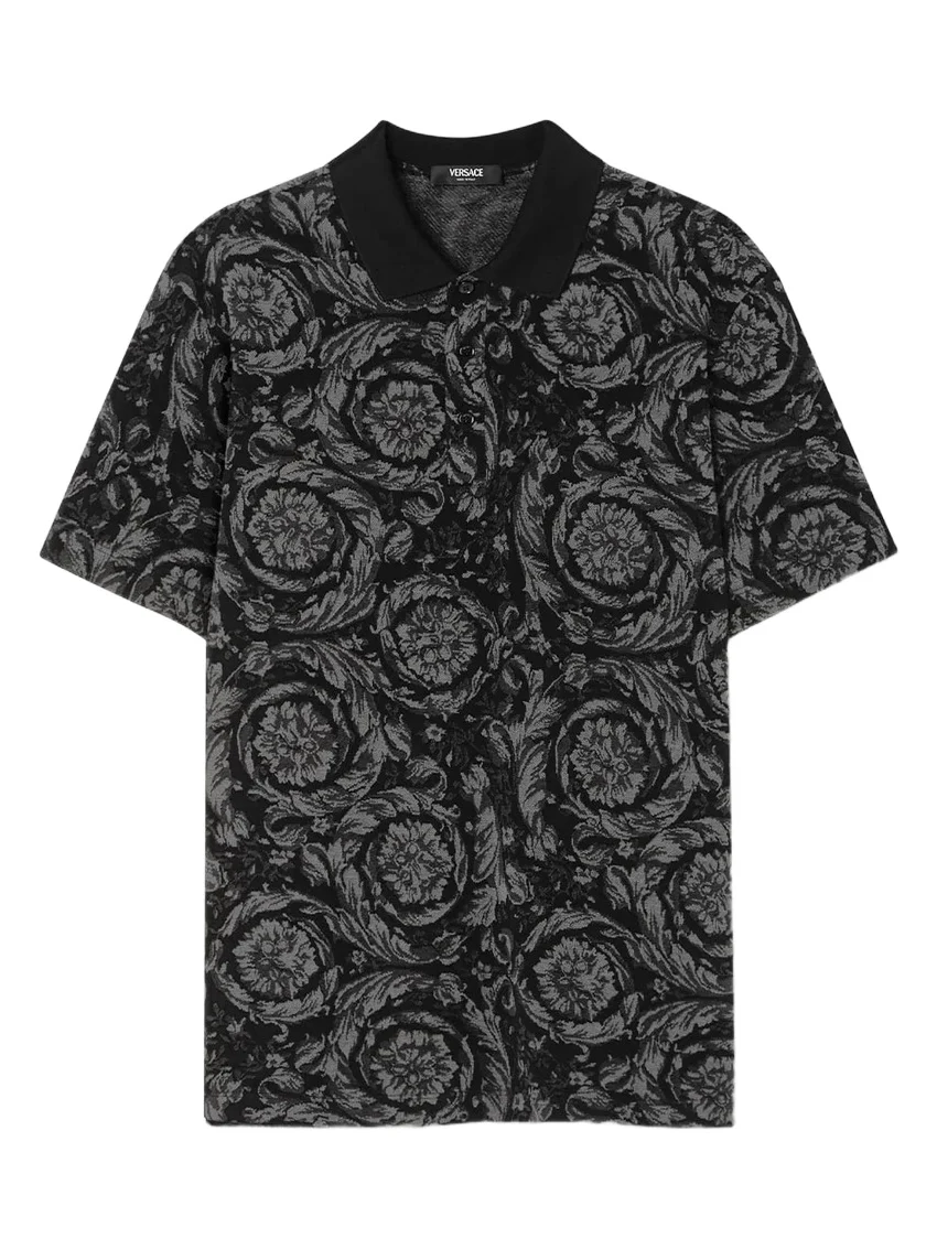 Jacquard Cotton Piqué Polo Jacquard Cotton Piqué Polo