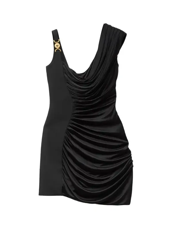 Envers-Satin Crêpe Draped Mini Dress